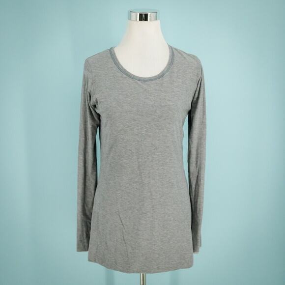Lululemon Size Medium M Gray Every Yogi Crew Neck Long Sleeve Active Tunic Top - Picture 4 of 8